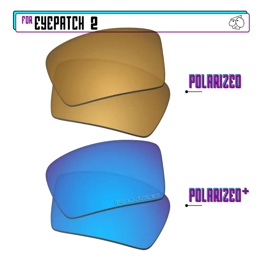 

EZReplace Polarized Replacement Lenses for - Oakley Eyepatch 2 Sunglasses - BlueP Plus-GunmetalP