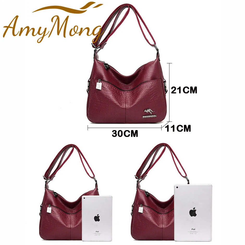 Luxury Designer Handbag Purses High Quality Leather Crossbody Messenger Bags for Women 2024 New Shoulder Bags Ladies Sac A Mian