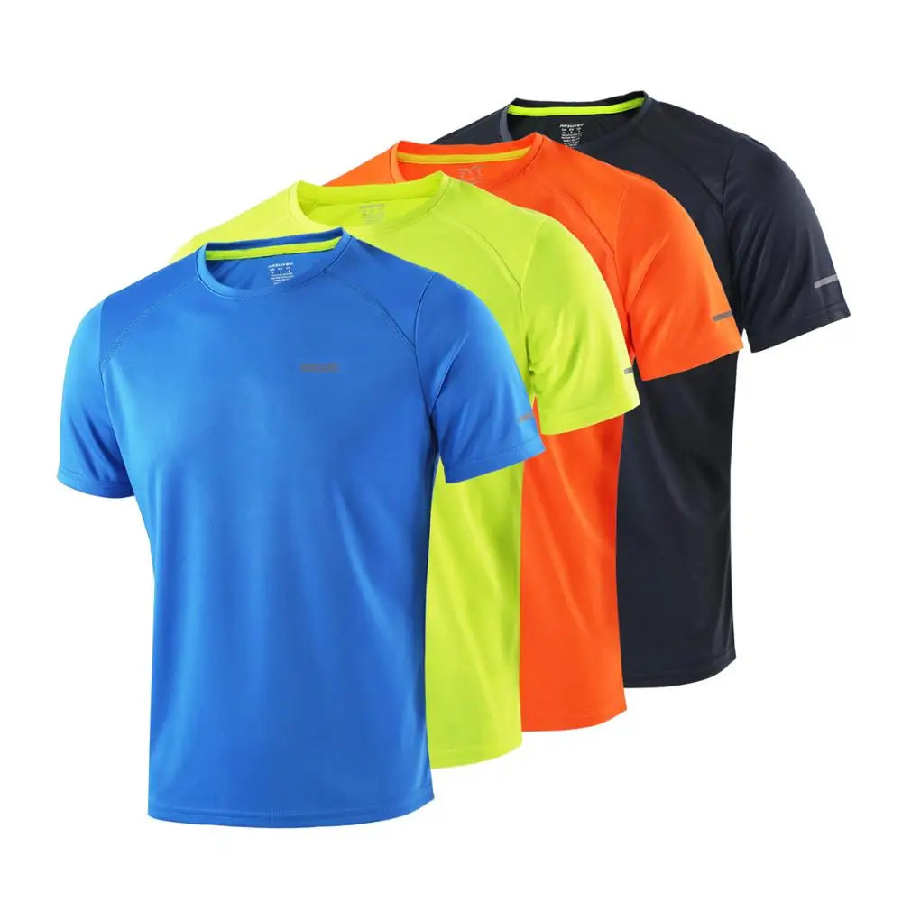 ARSUXEO Summer Men\'s Running Shirts Short Sleeves Sports Jersey Training Gym Crossfit Fitness Dry Fit T Shirt Clothing T1602