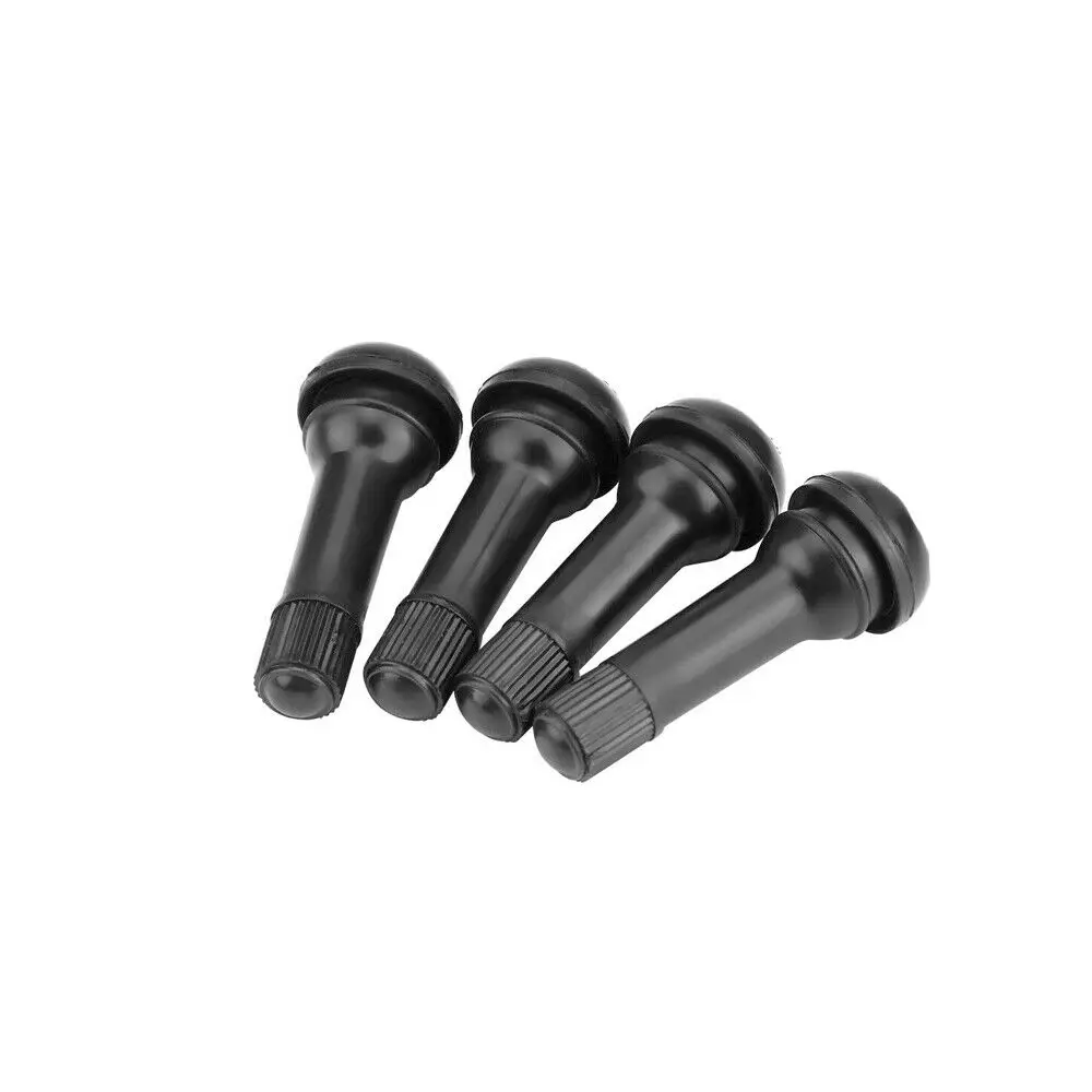 10/20/50/100PCS Universal TR414 Snap-In Black Rubber Tire Valve Stems Short Rod Car Accessory