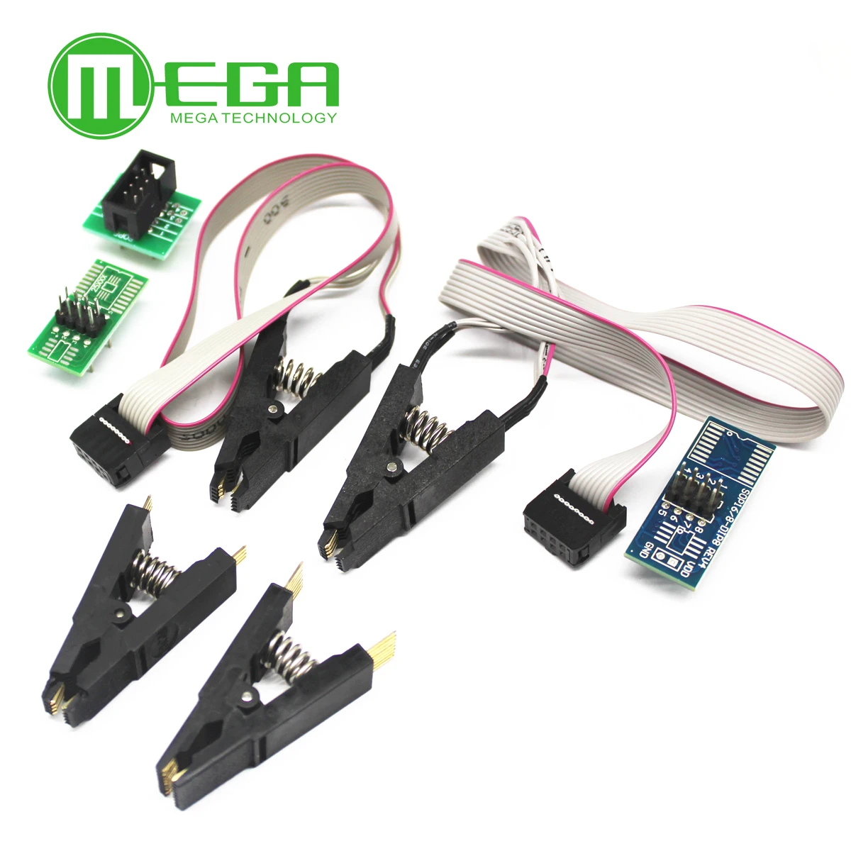 Programmer Testing Clip SOP8 SOP16 SOP SOIC 8 SOIC8 DIP8 DIP 8 Pin IC Test Clamp images - 6