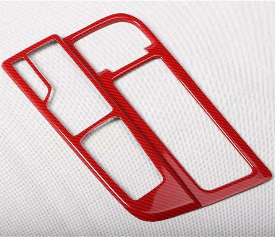 

Carbon Fiber Red ABS Car Gear Shift Panel Cover Trim Deocration Car Sticker For Hyundai Sonata 9th 2015-2018