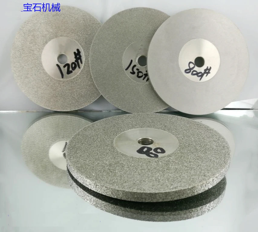 diamond disk 45-1000 grit grain lapidary ID 10mm  100mm Diamond Grinding Disc  Wheel Rotary Rotary Abrasive Tools Gold/Silver