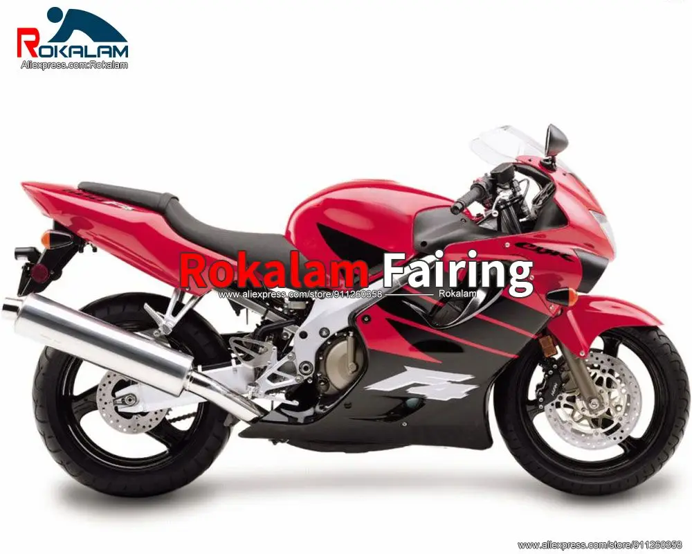 

Fairings For Honda CBR 600 F 4 2000 CBR600 F4 1999 CBR 600 99 00 Motorbike Red Black Cowlings Kit (Injection Molding)