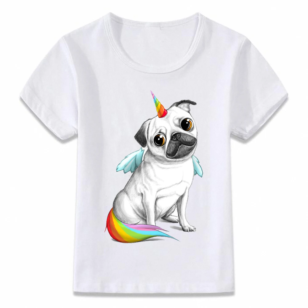 

Kids T Shirt Unicorn Cat And Pug Children T-shirt Boys And Girls Toddler Tee Big Brother/Sister Funny Clothes For Baby Boys Girl