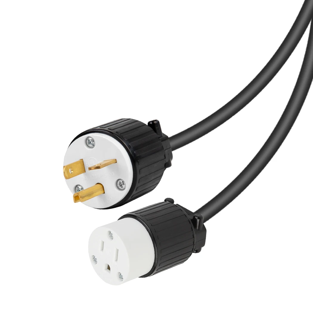 JORINDO NEMA 5-20P to 5-15R Male to female power cable ，20A a industrial AC plug to 3 hole 15A socket power adapter