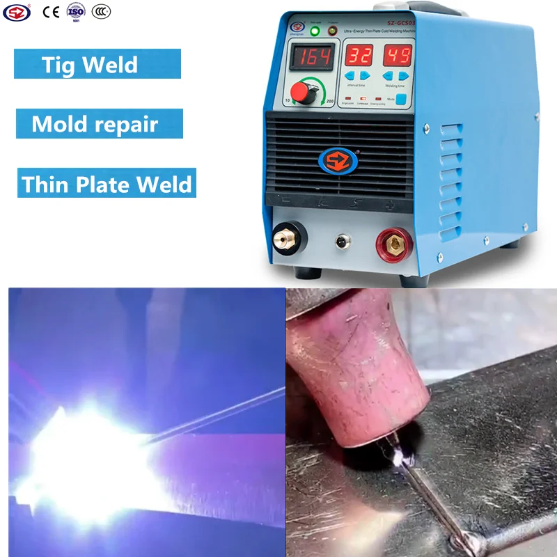 Cold Welding Machine Stainless Steel Industry Laser Welding Pulse Mold Repair Multifunctional Tig/Argon Arc Welder for Battery