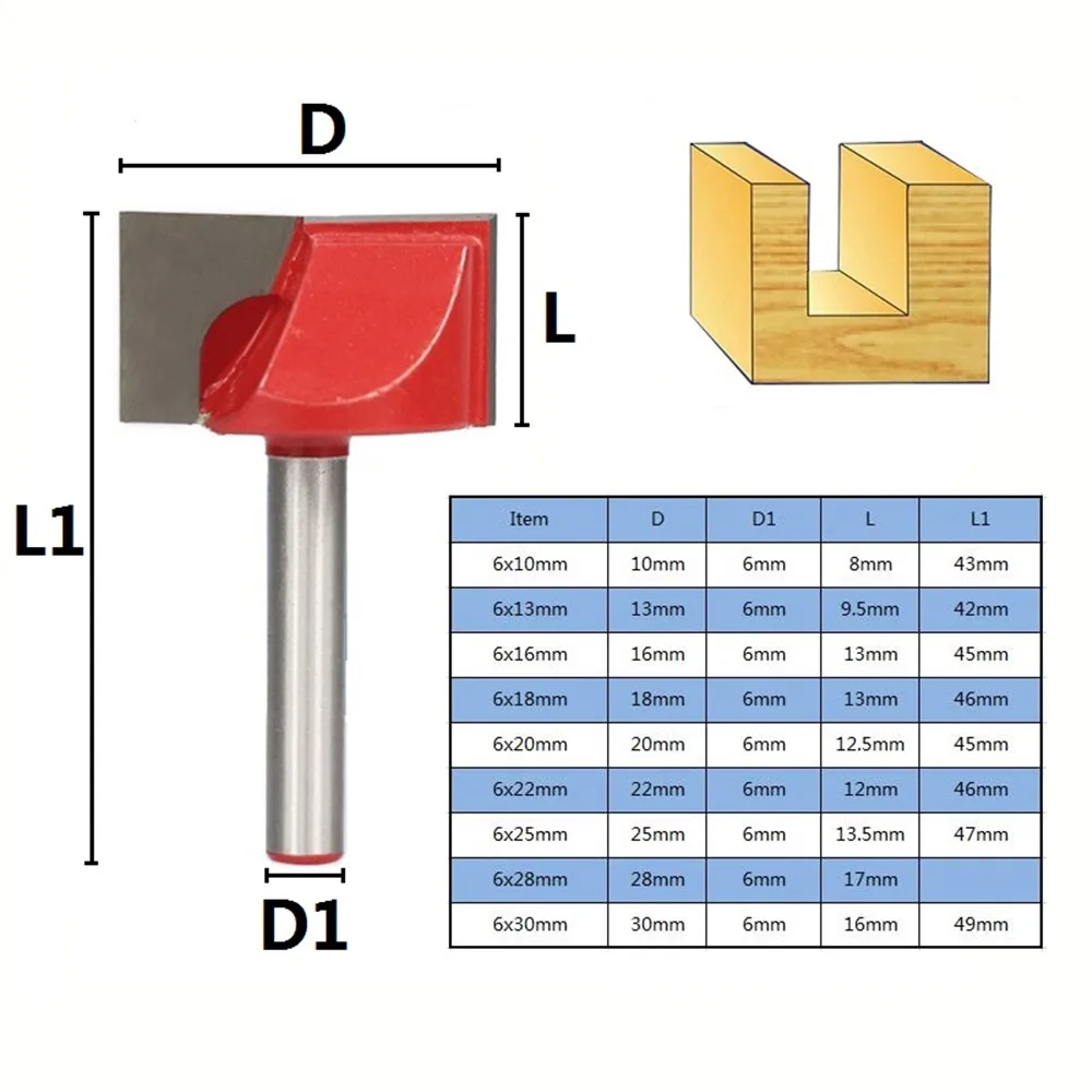 

1pc 28mm wood trimmer bottom cleaning engraving bits 6mm shank milling cutter cnc router bit