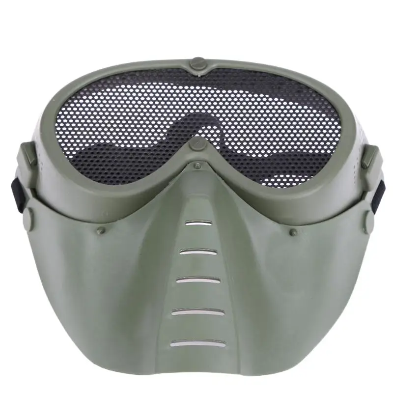 New Airsoft Full Face Paintball Mask Metal Steel Mesh Protective Mask Cosplay Hunting Shooting Wargame Military Tactical Masks