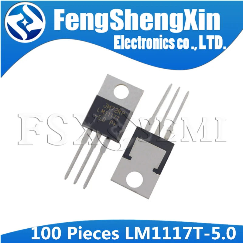 

100pcs/lot LM1117T-5.0 LM1117-5.0 5V TO-220 Low-Dropout Linear Regulator