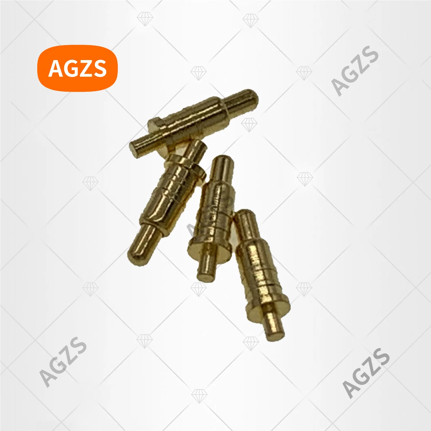 1.95*6.2mm( 5 + tail 1.2 mm) pogo pin connector Battery spring Through Hole 1.2A gilded gold plate RIPZV