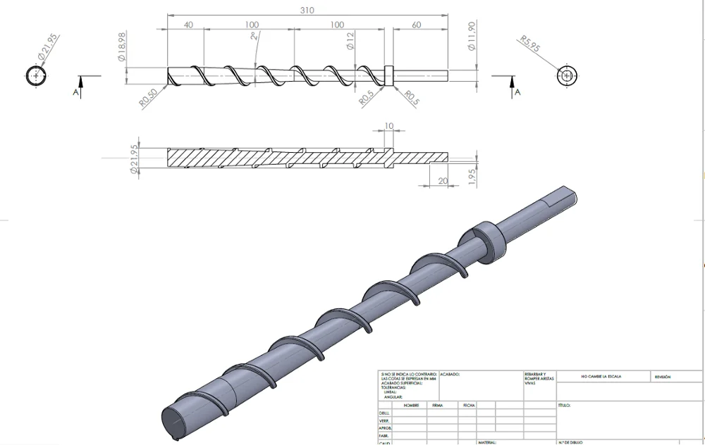 

Customized Screw for plastic injection machine