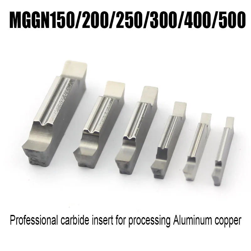 MGGN150/200/250/300/400/500 Enternal turning Grooving tool carbid insert Lathe cutting tools for aluminum/copper/wood/plastick