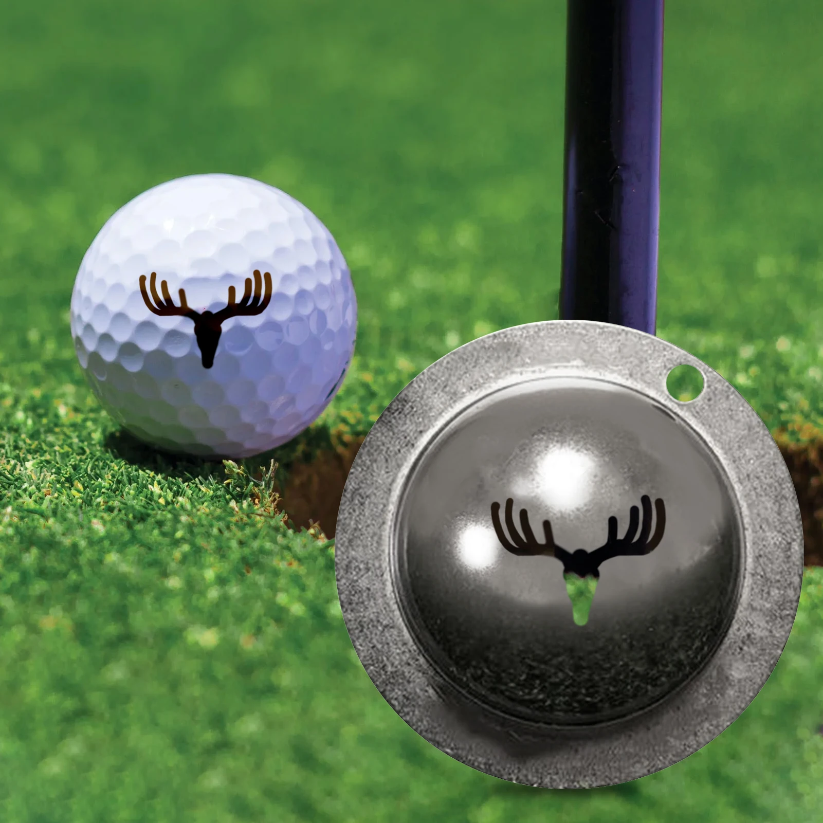 Portátil durável 1 pçs marcador de linha de bola de golfe estêncil marcador de aço caneta golf putting posicionando auxiliares de golfe ao ar livre ferramentas esportivas