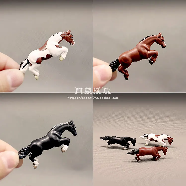 Miniatur Pferd Modell Appaloosa Lusitano Clydesdale Haflinger Pony Steed Pinto Hengst Ranch Wilden Tier Ornamente Figurine Spielzeug