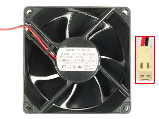 

NMB-MAT 3110GL-B4W-B54 P01 DC 12V 0.30A 80x80x25mm Server Cooling Fan