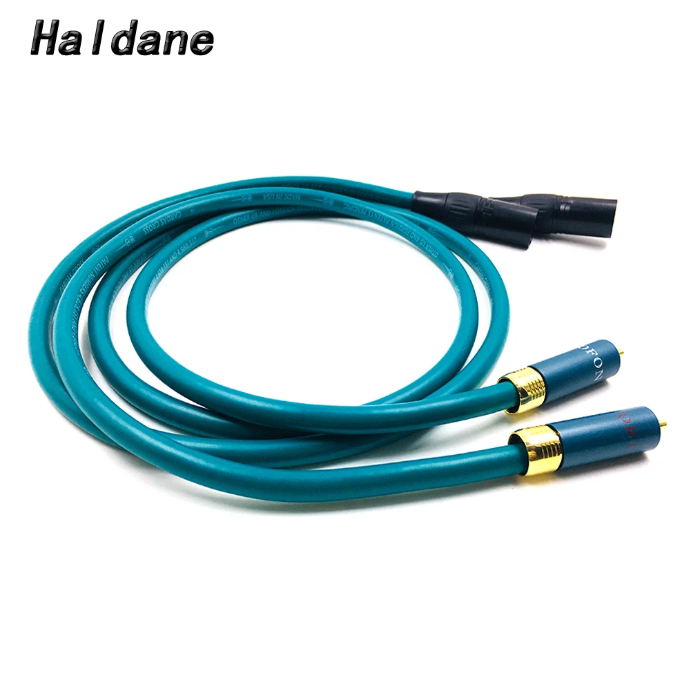 

Haldane Pair HIFI ortfon RCA to XLR Balacned Audio Cable 3pin XLR Male to RCA Interconnect Cable with CARDAS CROSS USA-Cable