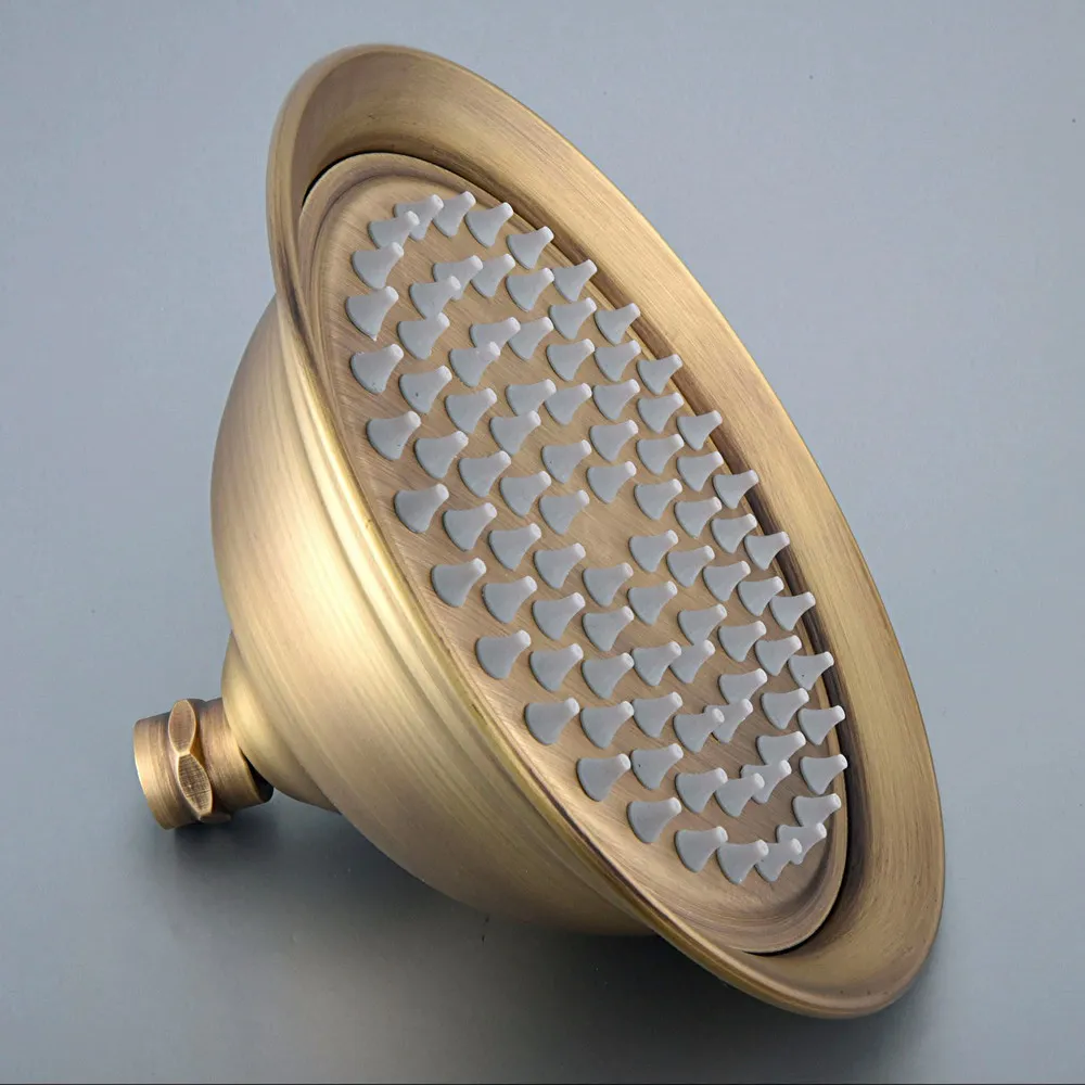 8 inch Round Vintage Retro Bathroom Rain Shower Head Antique Brass Top Shower Sprayer Bathroom Shower Head   tsh239