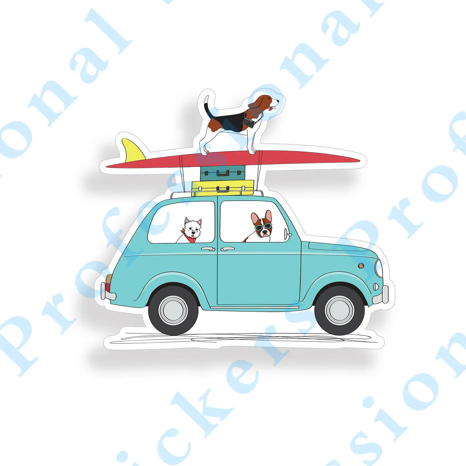 

Креативные наклейки, наклейка для серфинга, щенков, для серфинга, автомобиля, окна, мотоцикла, наклейка на чашку, охладитель, ноутбук, водонепроницаемые виниловые наклейки