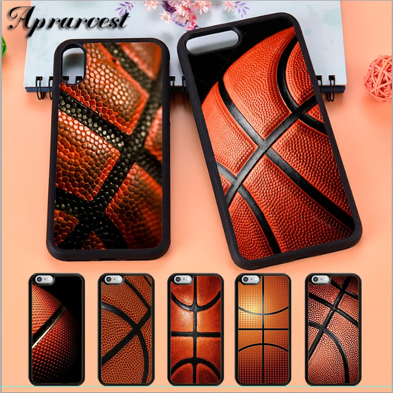 Aprarvest Basketball Textured Phone Case Cover For iPhone 5 5S SE 6 6S 7 8 PLUS X XS XR MAX 11 PRO