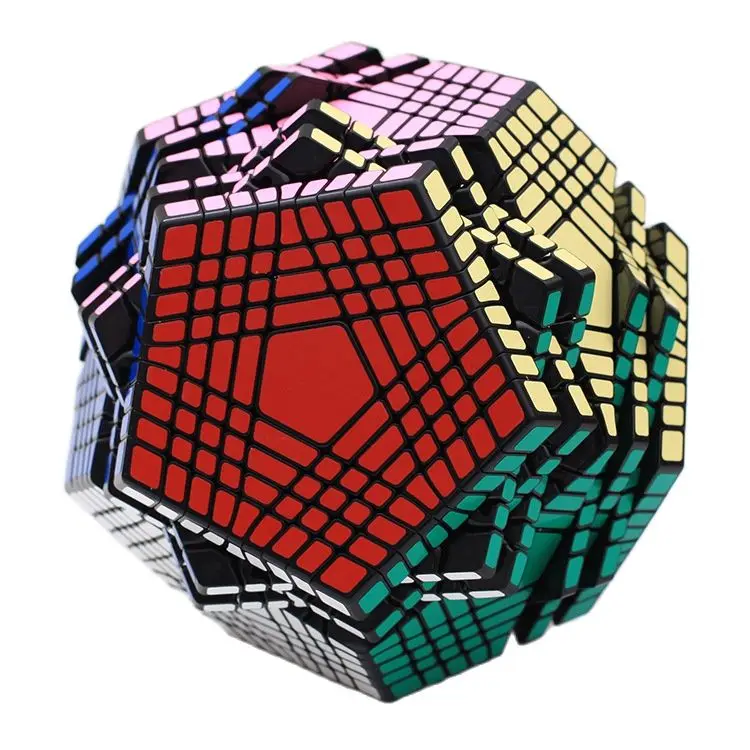 Tantangan Tinggi Shengshou Petaminx Kubus Hitam 9X9 Puzzle Ajaib Putar 9X9X9 Cubo Magico Mainan Kubus Anak Pendidikan Profesional