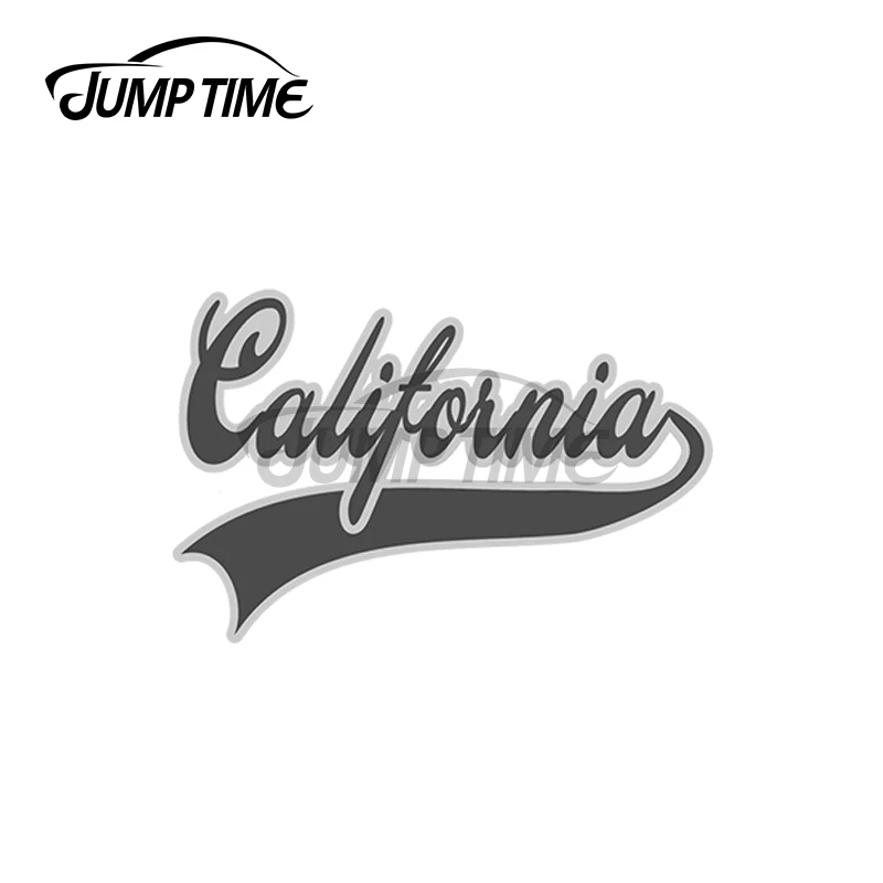 JumpTime 13 x 3.2cm California Logo Car Stickers Windshield Refrigerator Decal Windows Vinyl Material Fine Creative SUV Graphics