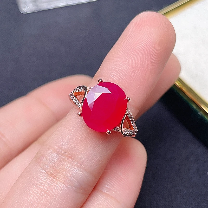 Natural ruby ring, 925 silver exquisite style, best selling quality, classic style