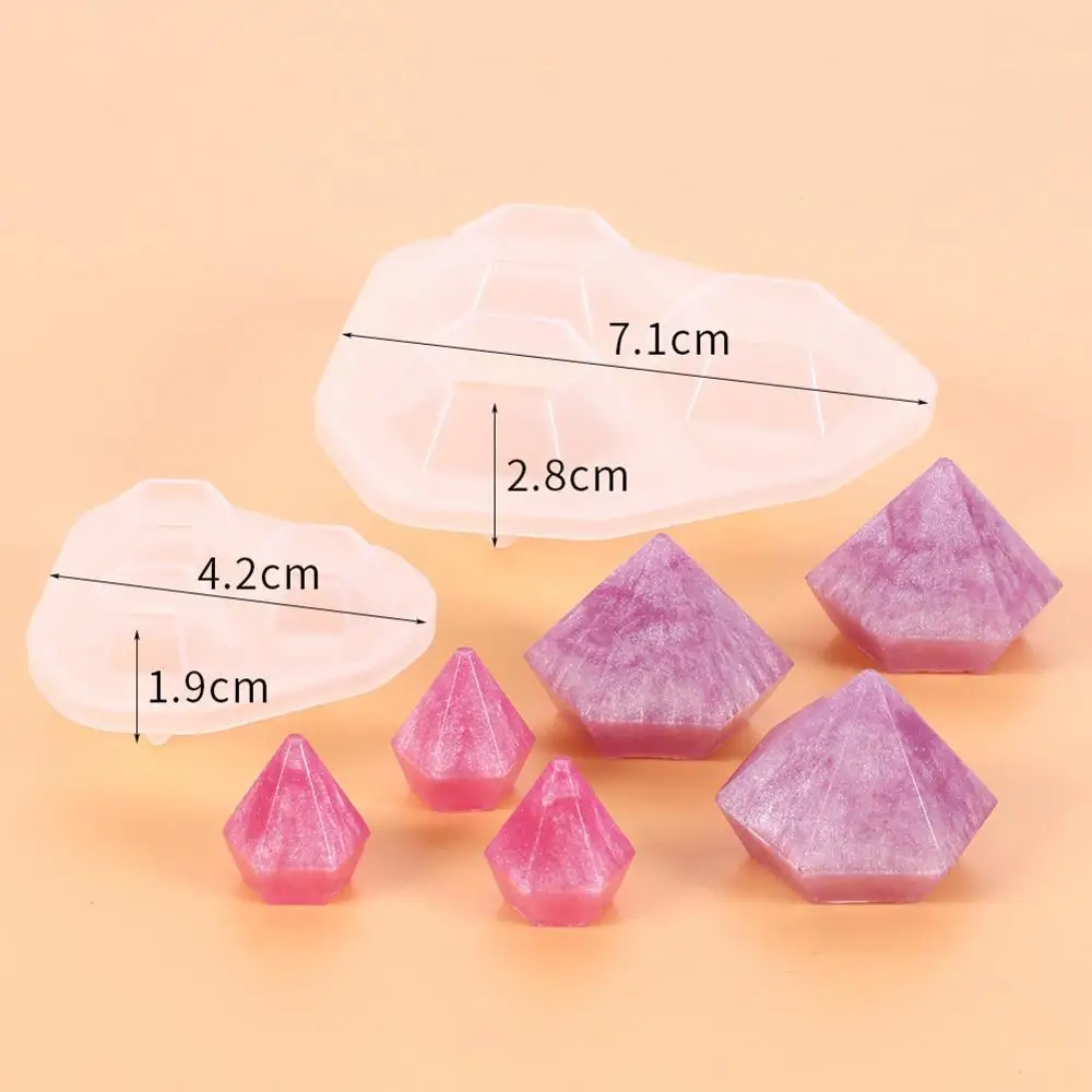 

DIY Transparent Silicone Mold DIY Trilateral Necklace Pendant Resin Mold For DIY Jewelry Making