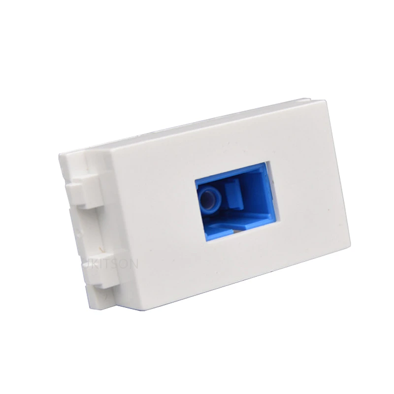 SC Slot Optical Fiber Socket 23x36mm Female UPC APC Connector Module Plug Fit For Wall Panel Outlet SC-SC Cable Adapter