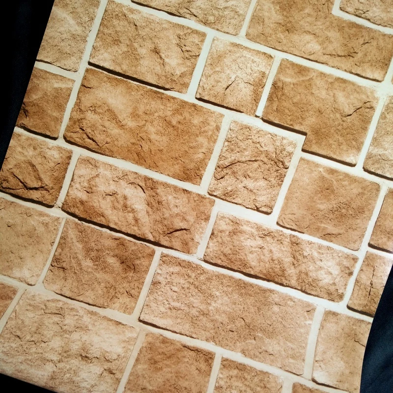 Brick Stereoscopic Stone 3d Wall Paper Rolls Restaurant Clothing Store Background Vinyl Wall Papers Home Decor Papel De Parede