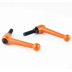 M10 Orange zinc alloy solid adjustable handle clamping tension lever arm