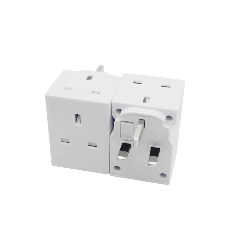 UK Plug 250V 13A Portable Multi 1 to 3 ways Travel Adapter Power Socket  Independent   Conversion Plug