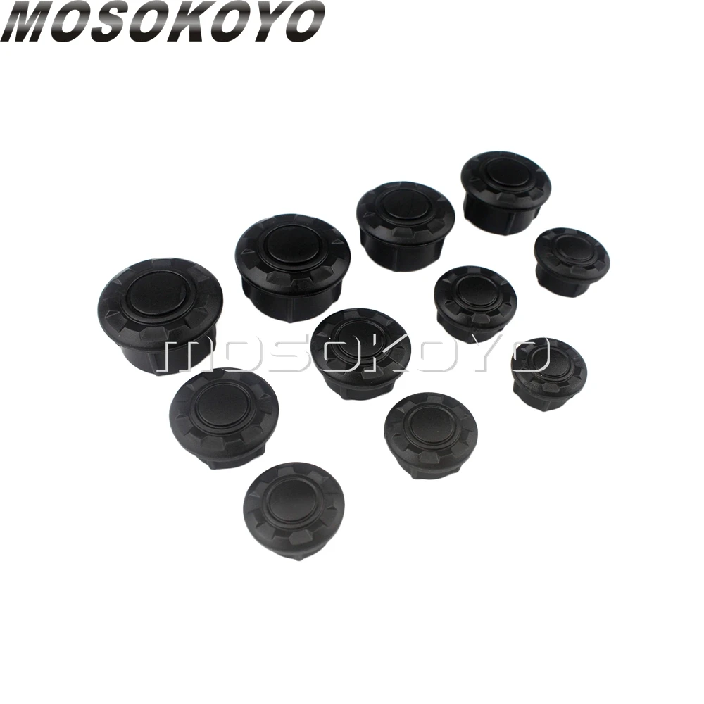 1 Set Motorcycle Frame Plug Caps ABS Black Hole Cover Cap Guards For BMW R nineT  2014-2019  R9T