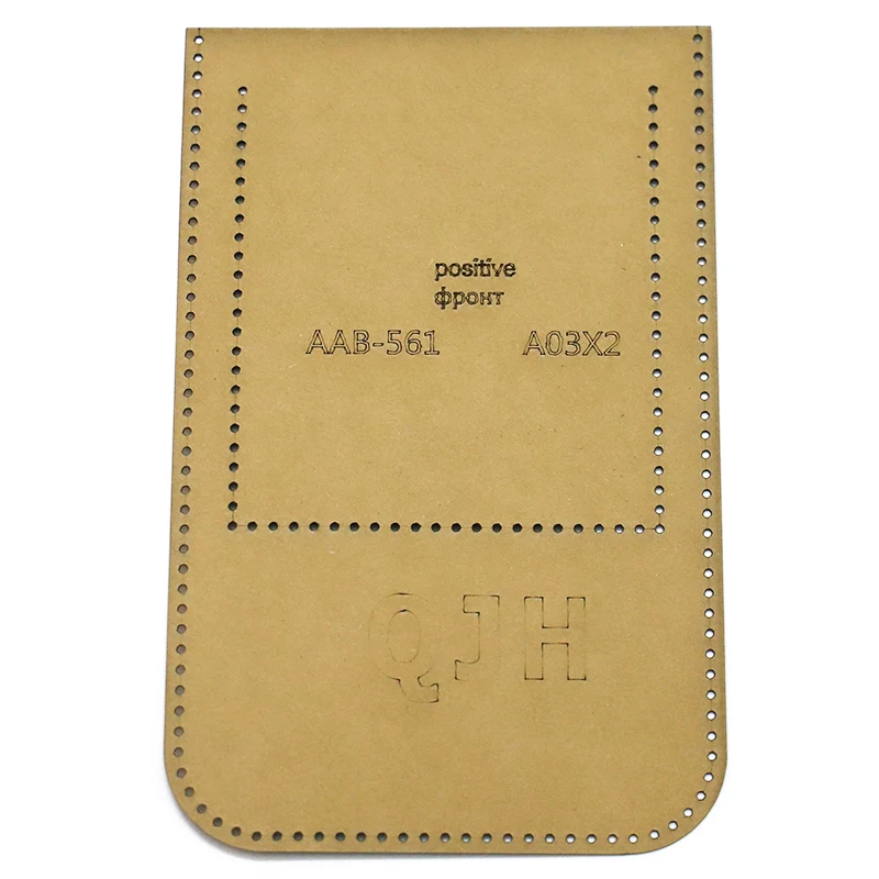 Leather diy hand tool mobile phone bag shoulder messenger bag pattern drawing template kraft paper proofing design mold