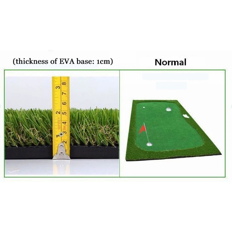 PGM-estera de Golf para interiores, equipo de ayuda de entrenamiento de Putting Green, césped Artificial, 3,3 pies x 9,84 pies