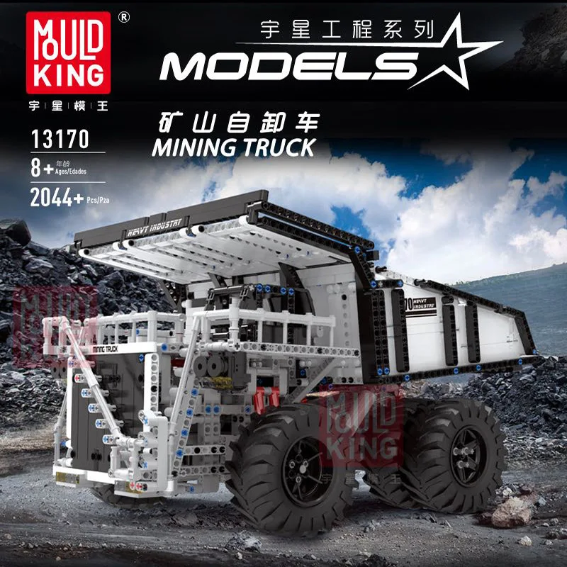 

Mould King 13170 2005Pcs Tech 29699 Liebher Terex T284 Mining Excavator Dump Truck Car Model Building Blocks Bricks Toys Gift