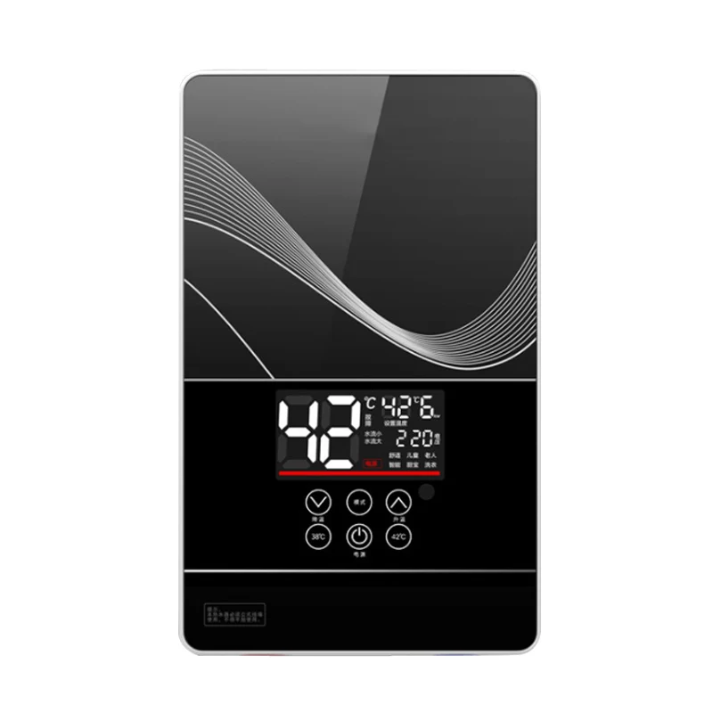 DMWD scaldabagno elettrico istantaneo ultrasottile da parete 6050W 220V bagno e cucina caldaia senza serbatoio 3S rapido caldo