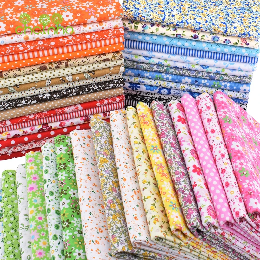 Chainho,Low Density,Thin Cotton Plain Fabric,Patchwork Clothes For DIY Sewing & Quilting,Table Mat,Blanket,Toys Material,24x24cm