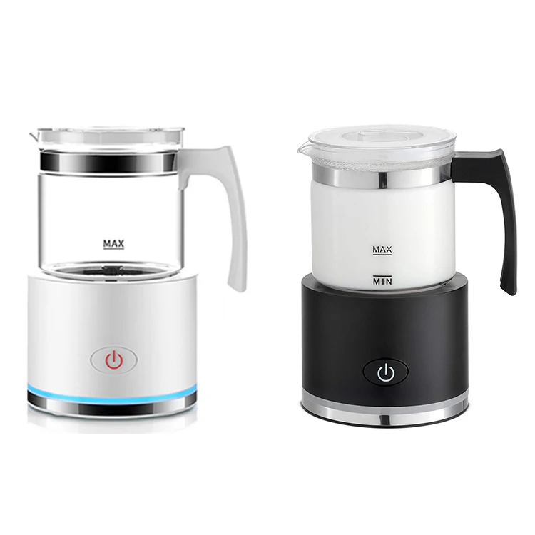 ไฟฟ้าโฟมนม Frother อุ่นร้อนหรือเย็นฟังก์ชั่นสำหรับ Cappuccino Latte Macchiato ช็อกโกแลตร้อน EU Plug