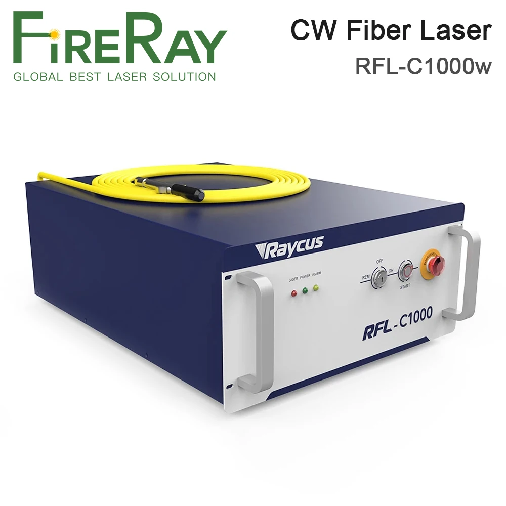 Источник волоконного лазера FireRay Raycus, 1000 Вт, одиночный модуль CW, волоконный лазер RFL-C1000 для станка для волоконной лазерной резки
