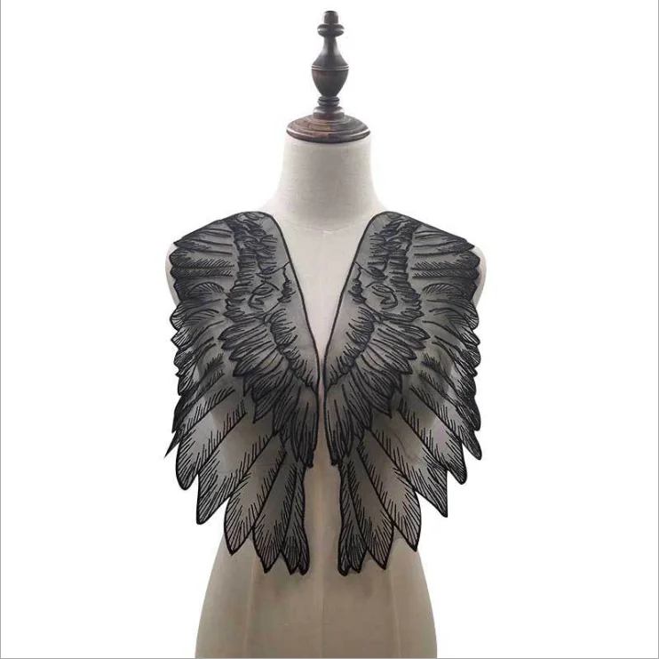 

20 шт., кружевная тканевая отделка, тюлевой вырез, воротник из органзы, шитье платья, одежда, аппликация, аксессуар