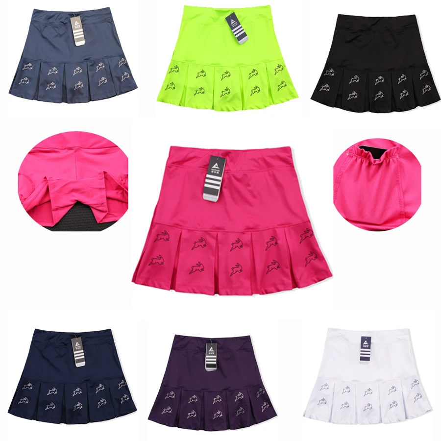 2021 Women's quick-dry sports tennis Culottes badminton short skirt with Safety Shorts, Running sports yoga shorts Skort skirts