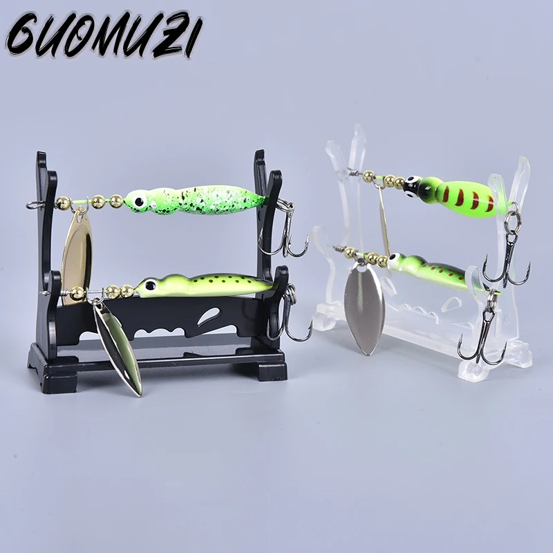 1Pcs Fishing Lure Showing Stand Acrylic Bait Lure Crankbait Store Shelf Display Holder Acrylic Bait Lure Jerkbait Swim Wobbler