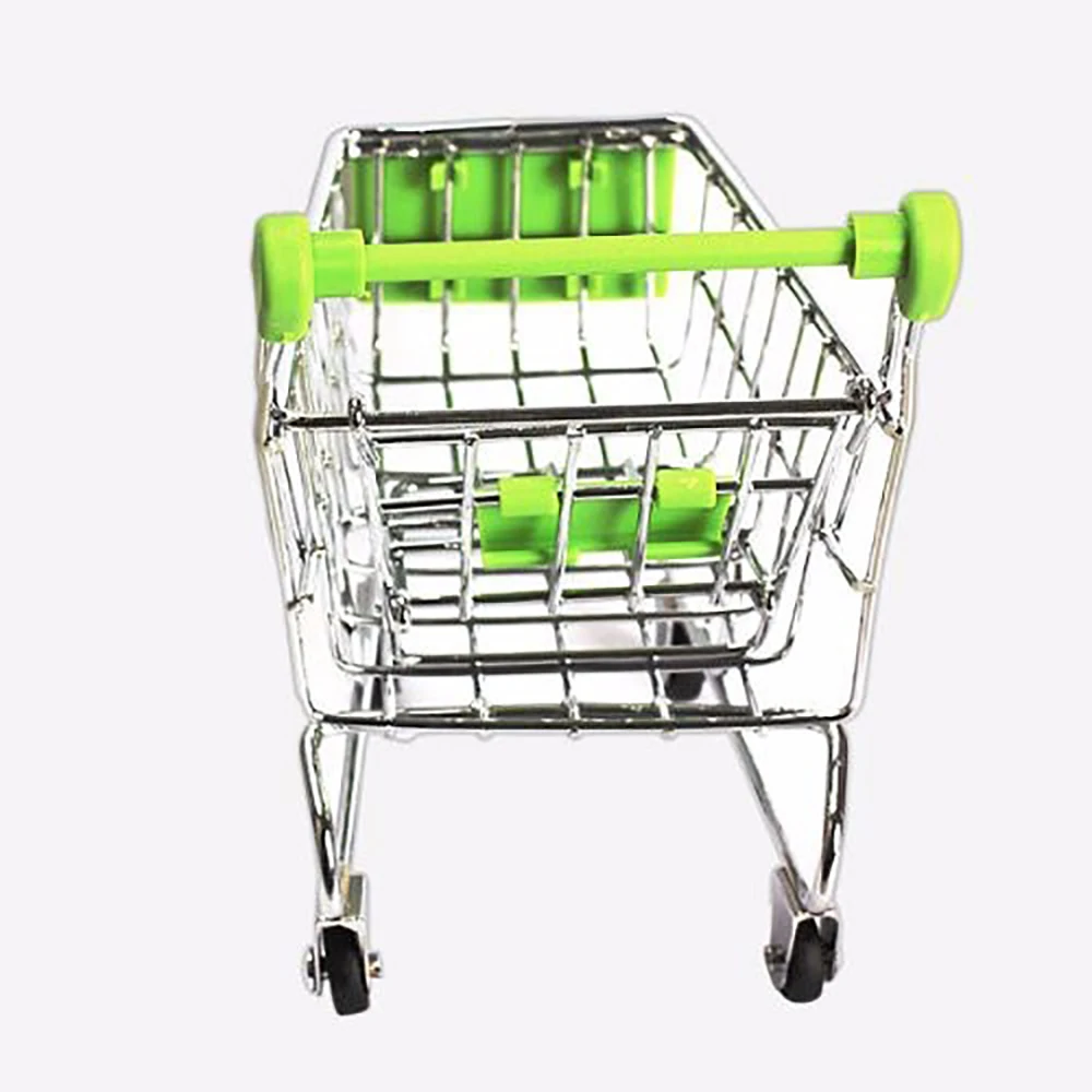 Creative Mini Children Handcart Simulation Small Supermarket Shopping Cart Utility Cart Pretend Play Toys Strollers Kids Gift