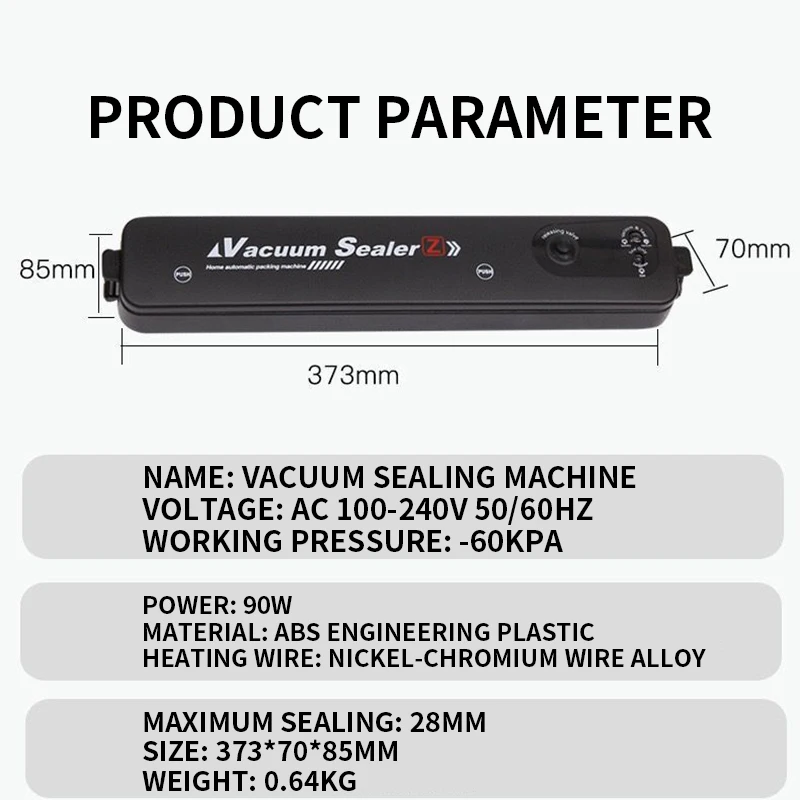 Macchina sottovuoto per uso domestico mini macchina per la conservazione del vuoto per alimenti macchina per l'imballaggio portatile da cucina automatica piccola