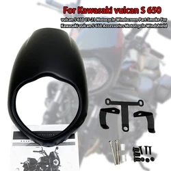 For Kawasaki Vulcan S 650 Windshield Fairing Wind Deflector For Kawasaki Vulcan S 650 15-20 Motocycle Part Smoke Matte Black