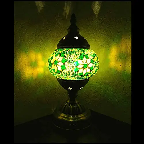 Handcrafted Turkish Mosaic Glass Table Lamp | Great Home Decor for Living Room, Bed Room, Game Room, media Room | Also Great for Do