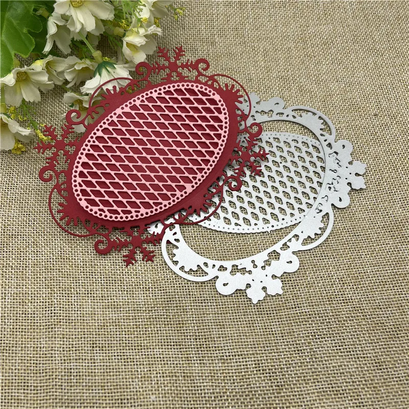 Snowflake photo frame Metal Cutting Dies Stencils For DIY Scrapbooking Decorative Embossing Handcraft Template