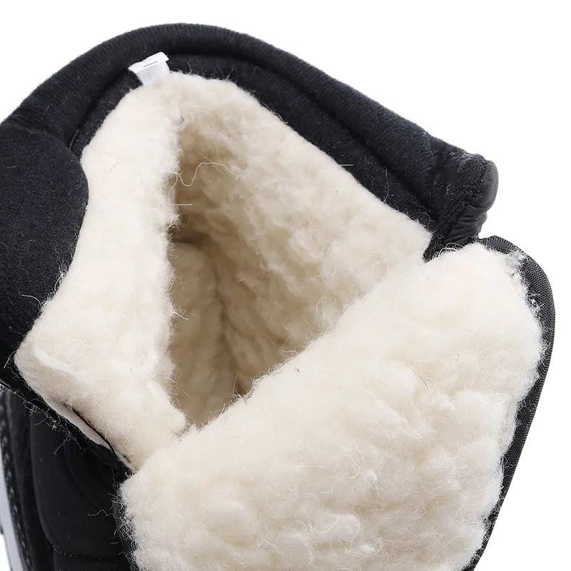 SNOW SHOES Men Boots Winter with Fur 2022 Warm Snow Boots Men Winter Work Casual Shoes Sneakers High Top Rubber Ankle Boots