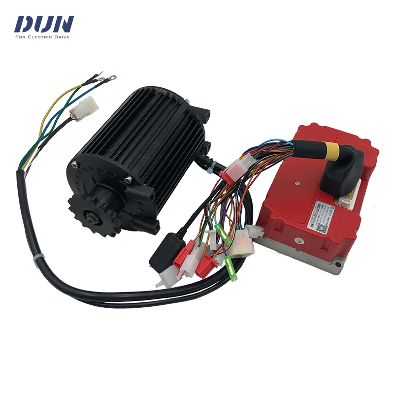 QS90 1KW 72V 60KPH 3500RPM PMSM Mid Drive Motor Kits with Fardriver ND72260 Sine Wave Controller